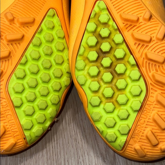 Nike Mercurial Kid’s Soccer Shoes in Orange and Black - Picture 11 of 16